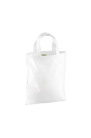 Westford Mill Mini Reusable Tote Bag - White