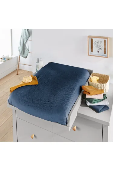 Set of 2 Kumla Cotton Muslin Changing Mat Covers