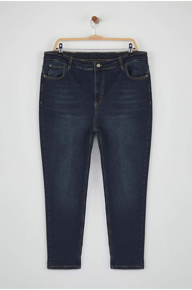 Blue Green High Waist Skinny Jeans