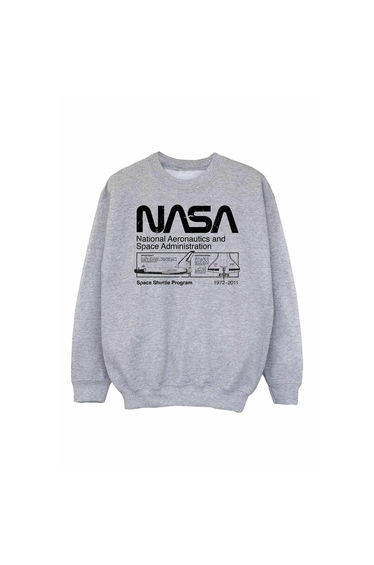 NASA Boys Space Shuttle Sweatshirt - Sports Grey