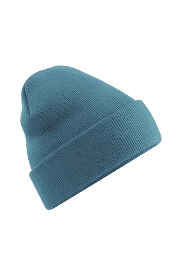Beechfield Soft Feel Knitted Winter Hat - Airforce Blue