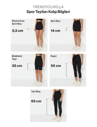 Sports Leggings - Gray - High Waist - 5