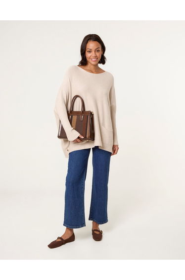 Boxy Jumper With Buttons