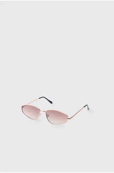Brown Lens Metal trim Sunglasses - light brown