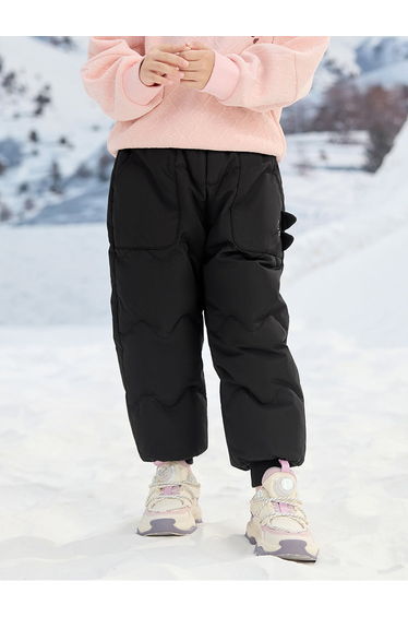 Girls' Solid Colored Padded Pants