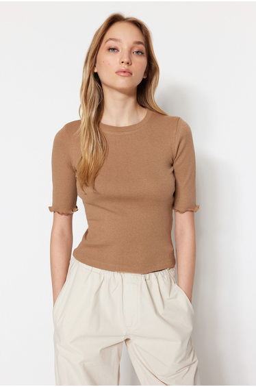 Blouse - Beige - Slim fit