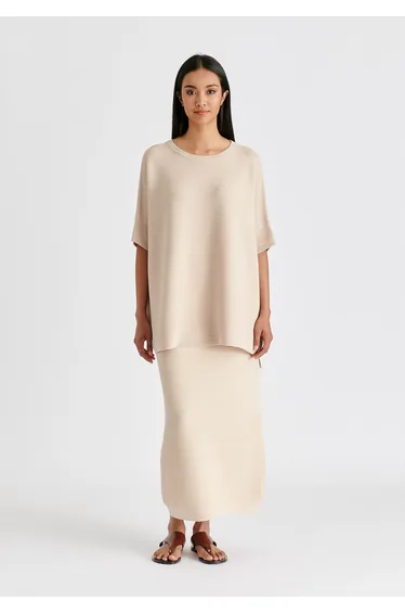 Paisie Short Sleeve Ribbed Jumper