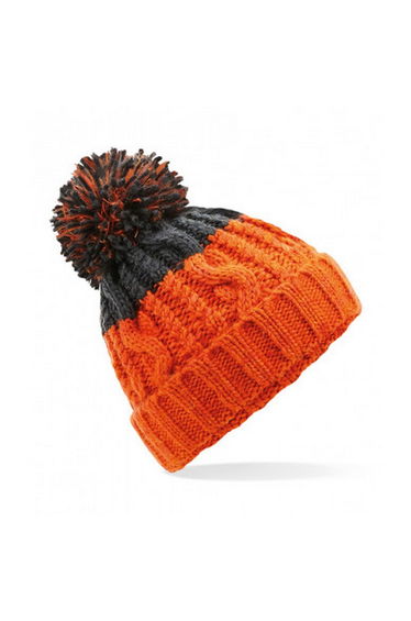Beechfield Apres Beanie - Orange/Dark Graphite