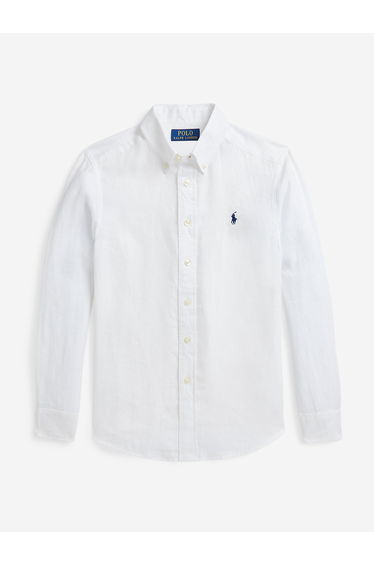 Boys Linen Shirt in White