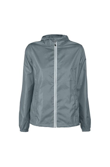 Printer RED Womens/Ladies Fastplant Jacket - Metal Grey