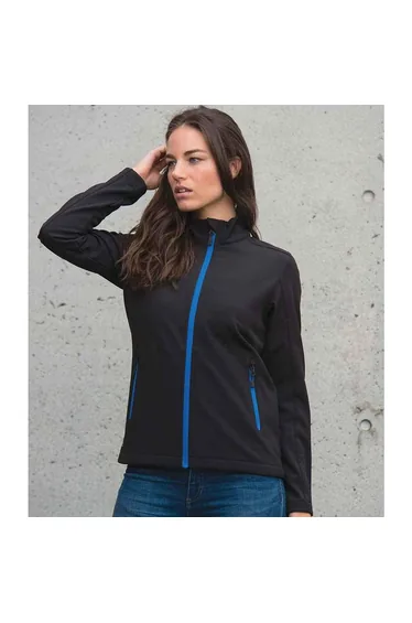 Stormtech Womens/Ladies Orbiter Soft Shell Jacket - Black/Azure