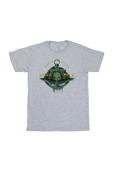 Peter Pan And Wendy Boys Skull Rock Anchor T-Shirt - Sports Grey