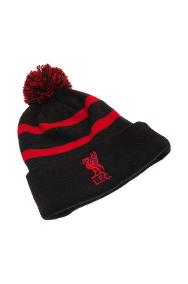 Liverpool FC Unisex Adults Ski Hat - Black/Red