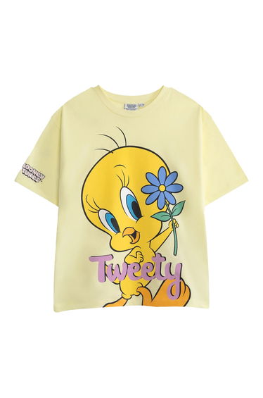 Looney Tunes Girls Tweety Short-Sleeved T-Shirt - Yellow