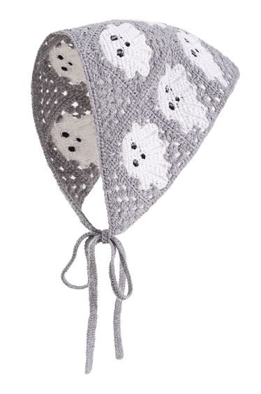 Cute Cartoon Ghost Crochet Bandana