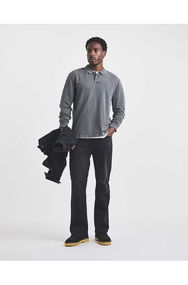 Union Garment Dyed Long Sleeve Polo
