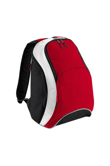 Bagbase Teamwear Backpack / Rucksack (21 Litres) (Pack of 2) - Classic Red/Black/White