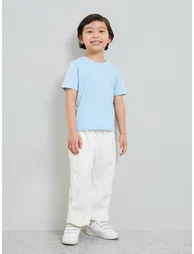 Pack of 2 - Kids Unisex Solid Cotton T-Shirt - 1