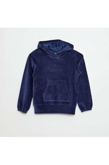 Corduroy Hoodie BLUE