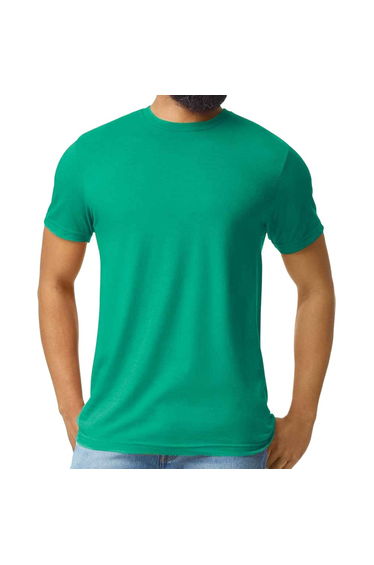Gildan Mens Softstyle CVC T-Shirt - Kelly Mist