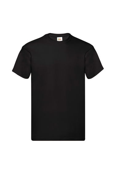 Fruit Of The Loom Mens Original Short Sleeve T-Shirt - Black