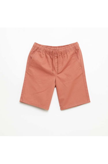 Plain Chino Bermuda Shorts with Drawstrings PINK