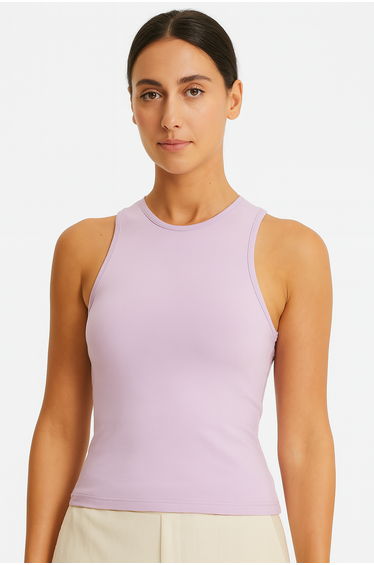 Womens/Ladies Racerback Tank Top - Lilac