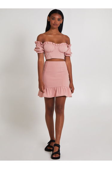 Frill Detail Milkmaid Top
