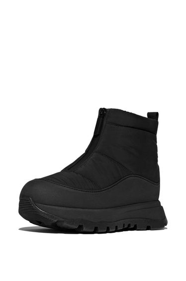 Neo-d-hyker W/proof Zip-front Padded Outdoor Boots All Black/deep Gold