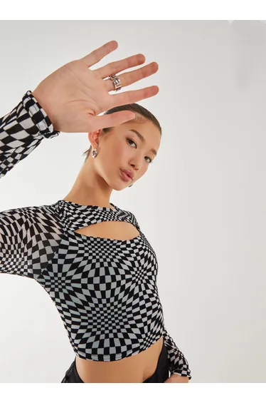 Printed Letterbox Flock Top