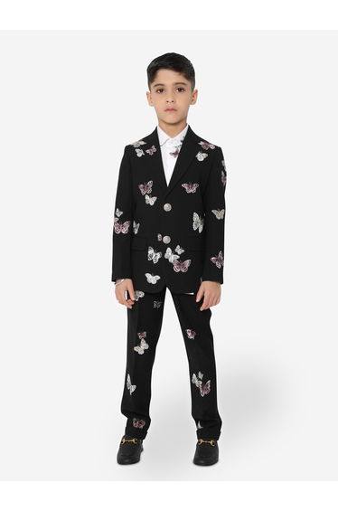 Maison Ava Boys Luca Suit in Black