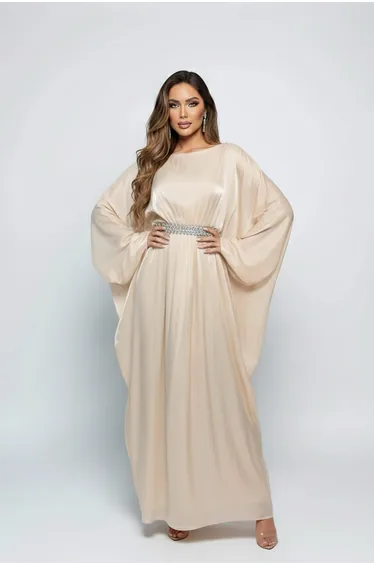 PEACH EMBELLISHED DRESS