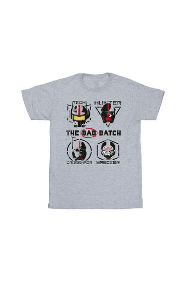 Star Wars: Bad Batch Girls Clone Force 99 Cotton T-Shirt - Sports Grey