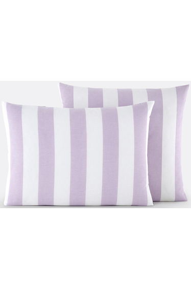 Tamori Violet Striped 100% Cotton Pillowcase