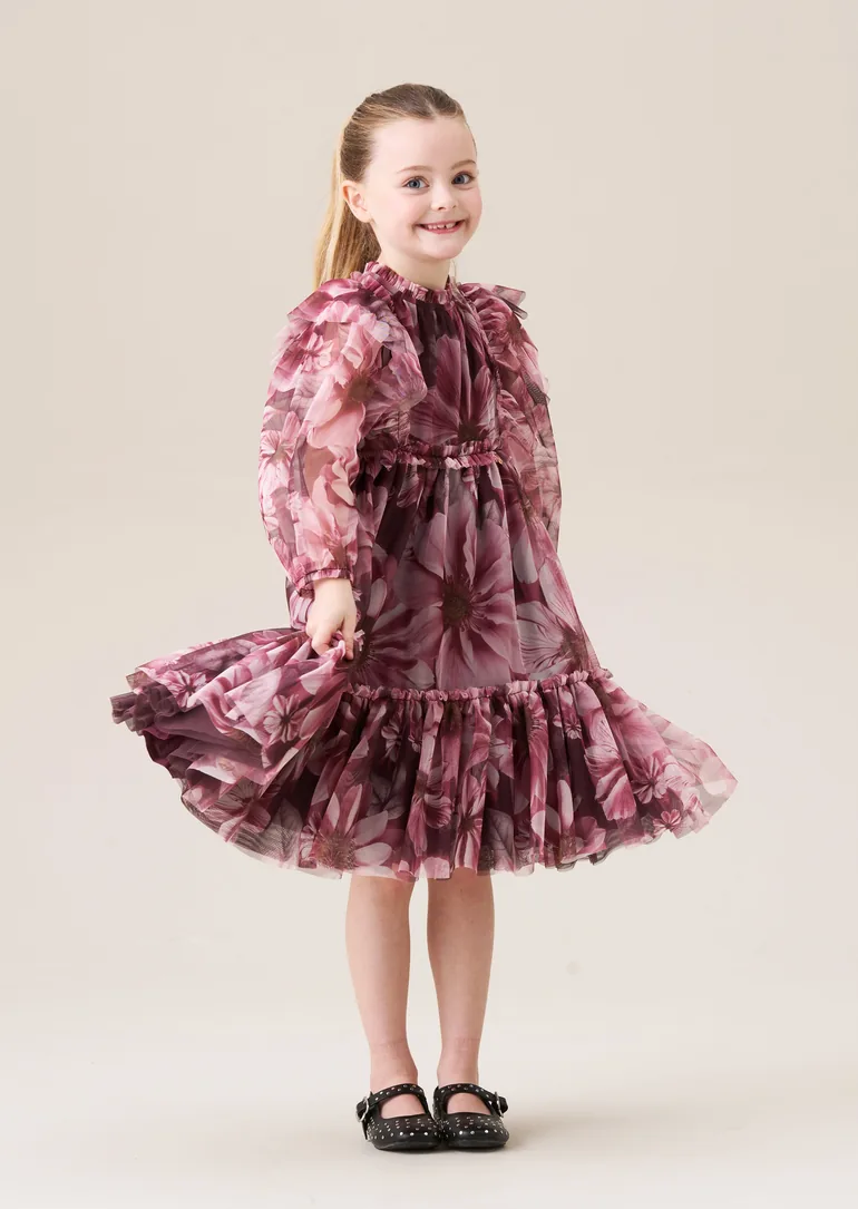 Estella Floral Mesh Dress - 3