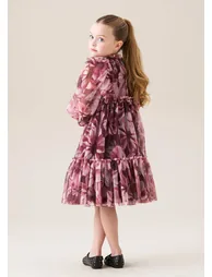 Estella Floral Mesh Dress - 1