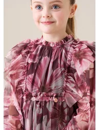 Estella Floral Mesh Dress - 4