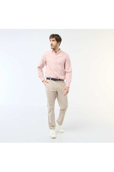 Solid Chino Pants - Regular Waist BEIGE
