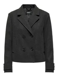Short gray wool jacket - 3