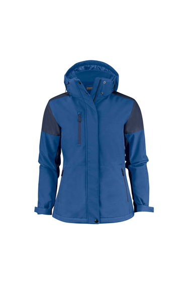 Printer Womens/Ladies Padded Soft Shell Jacket - Cobalt/Navy