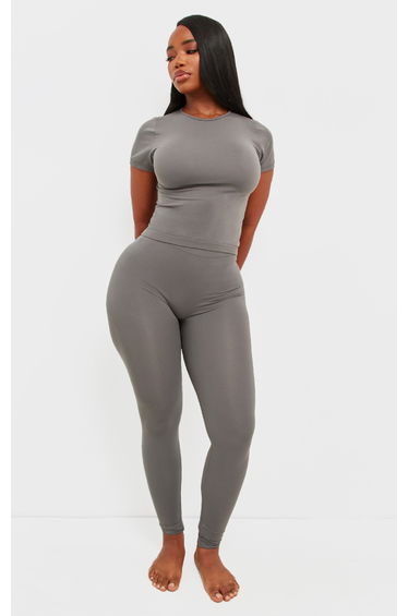 Shape Charcoal Stretch Seamless Leggings