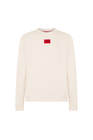 Hugo Mens Diragol Crew Neck Sweatshirt - Natural