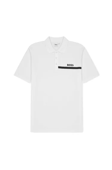 Boss Mens Regular Polo Shirt - White