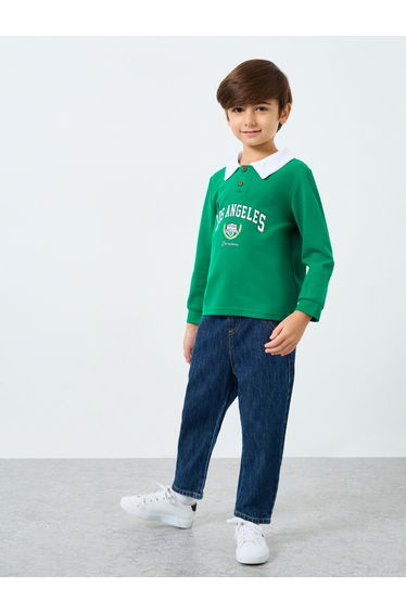 Boys Green Los Angeles Graphic Sweatshirt
