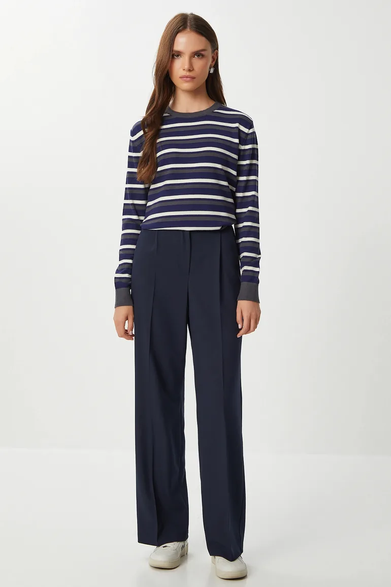 ISTANBUL Pleated Straight Leg Pants