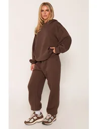 Petite Chocolate Oversized Pull Over Hoodie - 2