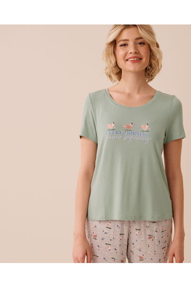 Chicken Print Soft Jersey T-shirt