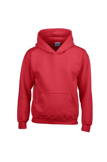 Gildan Childrens/Kids Heavy Blend Hooded Sweatshirt - Red