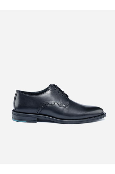 Solid Almond Toe Derby Shoes