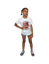Harley Quinn Girls Chibi Cotton T-Shirt - White - 3